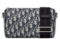 DIOR Oblique Embroidery Messenger Bag, Shoulder Bag, Crossbody Bag Men's