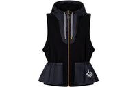LOUIS VUITTON Nylon Insert Sleeveless Peplum Jacket