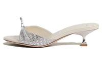 MIU MIU Slide Slippers Women's White