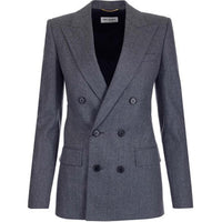 SAINT LAURENT Business Suits Women's Gray
