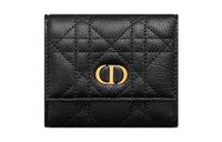 DIOR Caro Calfskin Wallet Regular Women's Black