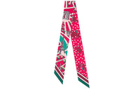 HERMES Small Silk Scarves Women's Fuchsia