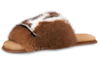 LOUIS VUITTON Homey Slide Slippers Women's Brown