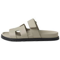 HERMES Chypre Slide Slippers Women's Gray