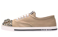 MIU MIU Low-Top Casual Shoes Women's Gray