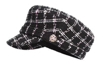 CHANEL Cotton Berets Women's Black