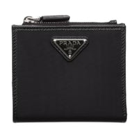 PRADA Recycled Nylon Wallet Small Size Men's Black