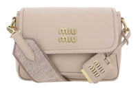 MIU MIU Leather Crossbody Bag Shoulder Bag Women's Khaki