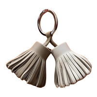 HERMES Lambskin Keychains Women's Beige