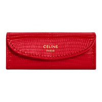 CELINE Lizard Skin Storage Bag Women's Triumph Red