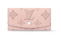 LOUIS VUITTON Mahina Calfskin Key Pouch Regular Women's Rose Jasmine Pink
