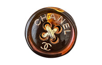 CHANEL Brooches Unisex Brown
