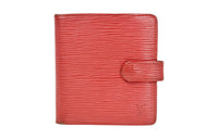 LOUIS VUITTON Epi Leather Wallet Women's Red