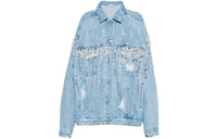 MIU MIU Denim Jackets Women's Blue