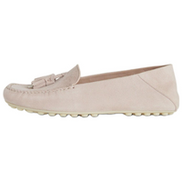 Loro Piana Dot Sole Walk Gommino Loafers Women's Beige