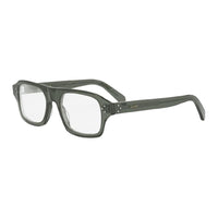CELINE Acetate Oval Eyeglass Frames Unisex Green Gray