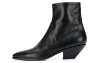 SAINT LAURENT West 45 Leather Ankle Boots