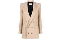 SAINT LAURENT Double-breasted Wool Blazer