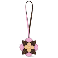 LOUIS VUITTON Leather Bag Charm Bag Accessory Women's Pink & Brown