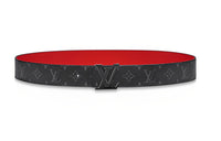 LOUIS VUITTON Leather Belts Men's Width 4cm