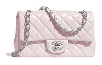 CHANEL Sheepskin Shoulder Bag Crossbody Bag Mini Women's Pink