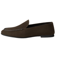 HERMES Loafers Men's Dark Brown