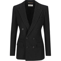SAINT LAURENT SS22 Business Suit Coat Women's Black