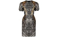 LOUIS VUITTON Short Sleeved Dress Women's Black