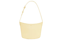 CELINE Croque Shiny Cow Leather Handbag, Shoulder Bag Women's Sunshine Yellow