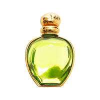 CHANEL Gold-Plated Glass Brooches Women's Green/Gold