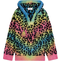 CELINE Oversized Baja In Leopard Print Brushed Cotton