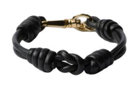 PRADA Leather Bracelets Women's Black