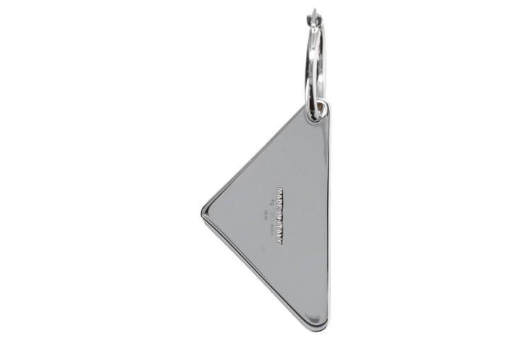 PRADA 925 Sterling Silver Earrings Unisex