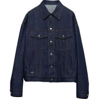 PRADA SS24 Denim Jacket Men's Marine Blue