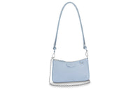 LOUIS VUITTON Easy Pouch On Strap Epi Leather Crossbody Handbag Shoulder Bag Women's Cerulean