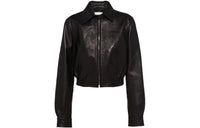MIU MIU Leather Jackets Women's Black
