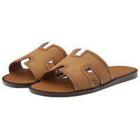 HERMES Stylish Sandals Men's Brown