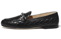 CHANEL Lambskin Quilting Women's Casual Shoes Women's Black