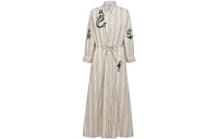 PRADA SS22 Long-Sleeved Dresses Women's Beige
