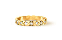 CHANEL CoCo Crush Yellow 18K Gold Slim Fit Rings Women's Gold