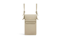 CELINE Smooth Cow Leather Cell Phone Pouch Unisex Gray Green
