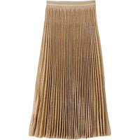 MIU MIU Casual Long Skirts Women's Gold