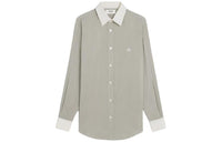 CELINE Romy Triomphe Embroidered Striped Shirt