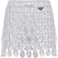 PRADA Casual Short Skirts Women's White