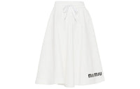 MIU MIU Casual Long Skirts Women's White