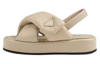 PRADA Prada Soft Strap Sandals 3.5cm Women's Ecru