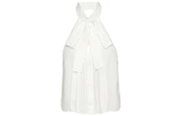 PRADA Crêpe De Chine Jacquard Top 'White'
