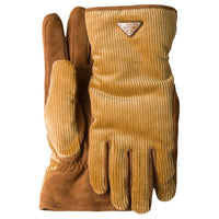 PRADA Viscose Knit Gloves Men's Yellow