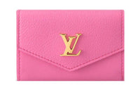 LOUIS VUITTON Calfskin Wallet Mini Women's Pink