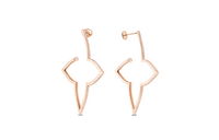 LOUIS VUITTON Ombre Blossom Xl Hoops Pink Gold And Diamonds